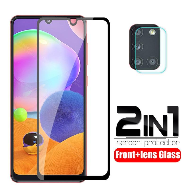 2 in 1 Camera lens protective Glass For samsung galaxy